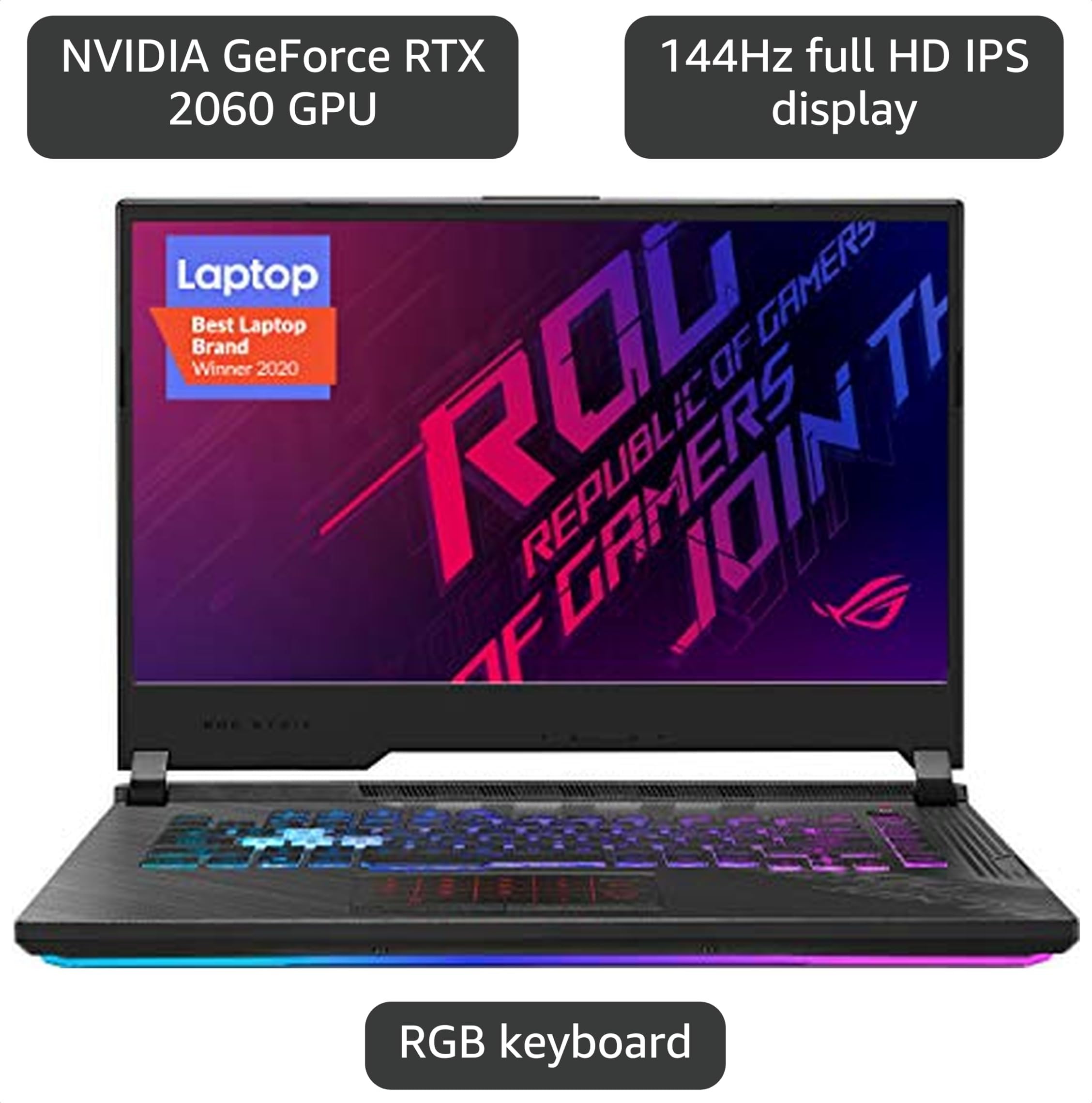 Windowsノート本体 ROG Strix RTX2060 Core i7 16GB 1TB Amazon.com: ASUS ROG Strix G15 (2020) Gaming Laptop, 15.6” 144Hz